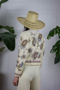 Vintage OUTERWEAR Velvet Beaded Bolero Jacket