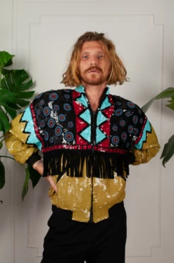 Vintage OUTERWEAR Sequin Southwestern Jacket