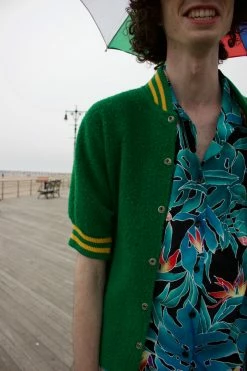 FENG SWAY 1970s Terry Cloth Swim Club Top