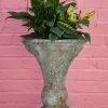 FENG SWAY Distressed Italian Composite Urn With Grapes