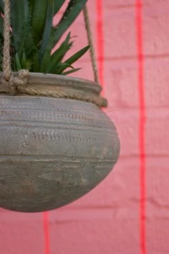 Feng Sway 4-5" POTS Vintage Clay Hanging Planters
