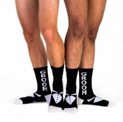 Feng Sway Groom Tuxdeo Socks