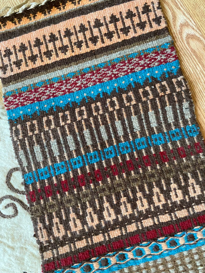 Vintage ALL HOME DECOR + ODDITIES Handwoven Southwestern Table Rug 5 Vintage ALL HOME DECOR + ODDITIES Handwoven Southwestern Table Rug