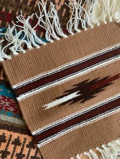 Vintage Earth Tone Table Rug ALL HOME DECOR + ODDITIES