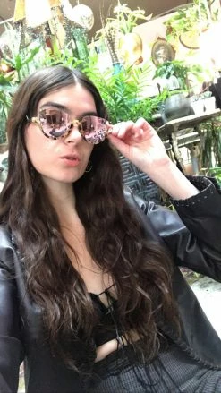 Feng Sway SUNGLASSES Mirrored Teardrop Tortoise Sunnies