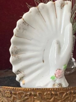 Vintage 1920's Hand Fan Dish HAND AND PRAYER VASES