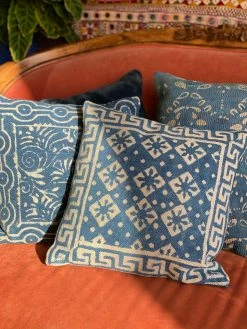 FENG SWAY Indigo Thick Weave Square Pillow
