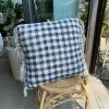 Feng Sway Exclusive Gingham Cotton Slub Floor Pillow