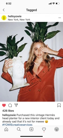 Feng Sway Exclusive FUN Greek Hermes Head Pot