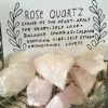 Feng Sway Raw Rose Quartz Crystal