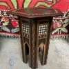 FENG SWAY ALL GARDEN Harlequin Moroccan End Table With Abalone Inlay