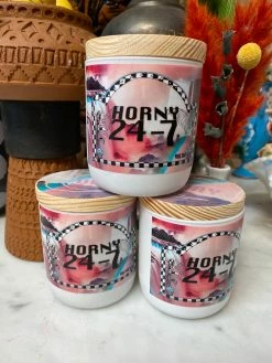 Feng Sway Exclusive CANDLES HORNY 24/7 Soy Wax Candle 10 Feng Sway Exclusive CANDLES HORNY 24/7 Soy Wax Candle