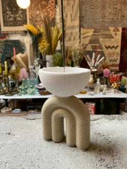 Feng Sway ALL HOME DECOR + ODDITIES Arched Clay Incense Burner