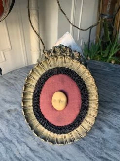 Antique ALL HOME DECOR + ODDITIES RARE Victorian Doll Face Framed Oddity ~ Gilt Framed