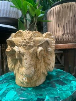 Feng Sway Italian Rams Head Planter 4-5