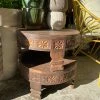 Feng Sway Exclusive Reclaimed Wood Plant Pedestal ALL GARDEN