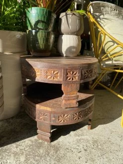 Feng Sway Exclusive Reclaimed Wood Plant Pedestal ALL GARDEN