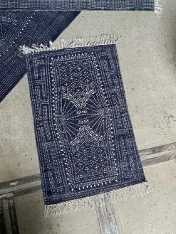 Vintage Indigo Denim Rug ~ 3 X 2