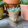 Feng Sway Exclusive Pastel Mini Distressed Metal Urn ALTAR TOYS