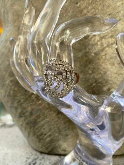 THE JOY HERITAGE COLLECTION Swirled Silver Tone With Pyrite Ring ~ Joy Heritage Collection