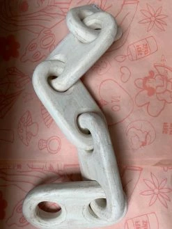 Feng Sway Exclusive ALL HOME DECOR + ODDITIES Large Mango Wood Chain Wall Decor