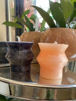 Feng Sway ALL HOME DECOR + ODDITIES Geometric Pillar Candles- Small