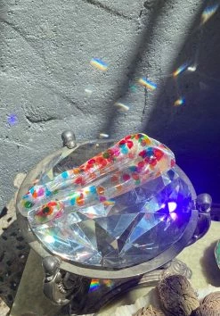 URIEL Confetti Butt Incense Holder CRYSTALS