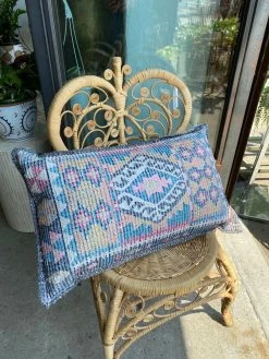 Feng Sway Exclusive Charcoal Southwest Lumbar Pillow ALL HOME DECOR + ODDITIES