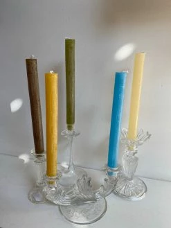 Feng Sway Powdered Taper Candles ~ 5 Colors