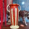 Vintage Striped Crackle Vase BUD VASES