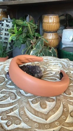 Feng Sway HAIR ACCESSORIES Leather Look Oversized Headband