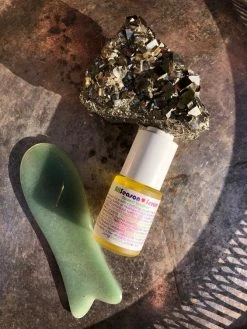 Feng Sway FUN Rose Quarts Guasha Face Crystal