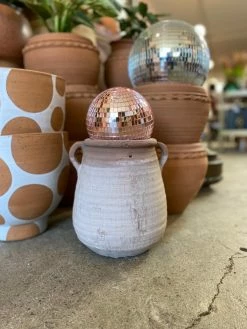 Feng Sway Exclusive Washed Terra Cotta Urns ~ Two Sizes 8-9" POTS
