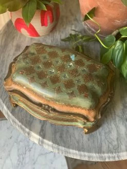 FENG SWAY Antique Gilt Caboodle Box