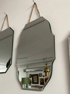 Feng Sway ALL HOME DECOR + ODDITIES Beveled Chain Hanging Mirrors