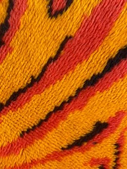 Vintage Punch Hook Tiger Rug