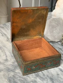 ALL HOME DECOR + ODDITIES Antique Copper Trinket Box