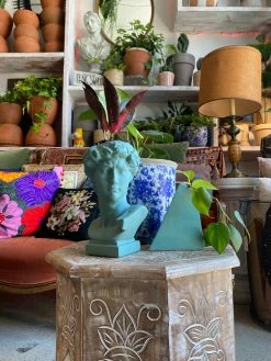 Feng Sway Exclusive FUN Turquoise Stoneware Bust Vase