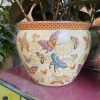 ALL HOME DECOR + ODDITIES Groovy Butterfly Vintage Painted Planter