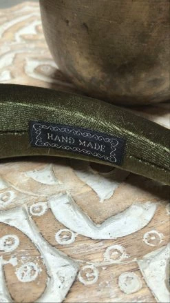 FENG SWAY HAIR ACCESSORIES Green Velvet Renaissance Style Headband