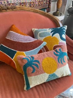 Feng Sway Exclusive Single Palm Desert Scene Pillow ALL HOME DECOR + ODDITIES