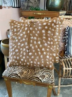 Feng Sway Exclusive Spotted Goat Hair PIllow ALL HOME DECOR + ODDITIES
