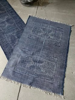 Vintage Indigo Denim Area Rug ALL HOME DECOR + ODDITIES