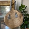 Vintage 70s Woven Circle Market Bag BAGS + WALLETS