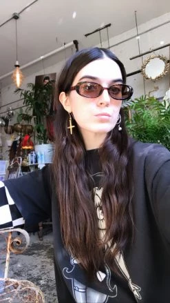 Feng Sway Sleek Oval Tortoise Sunnies SUNGLASSES