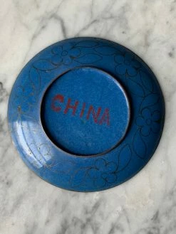 Vintage Rainforest Cloisonné Floral Enamel Dish ALL ALTAR DECOR