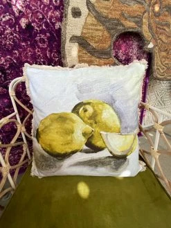 Feng Sway Exclusive ALL HOME DECOR + ODDITIES Fine Art Lemon Pillow