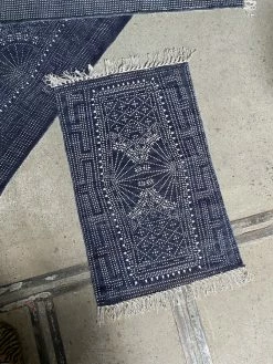 Vintage Indigo Denim Rug ~ 3 X 2