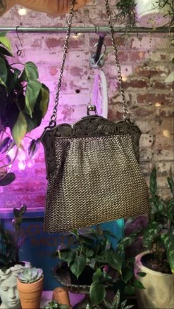 Vintage Turn Of The Century Tiny Chainmail Purse