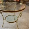 Feng Sway Brass Swan Clawfoot Coffee Table